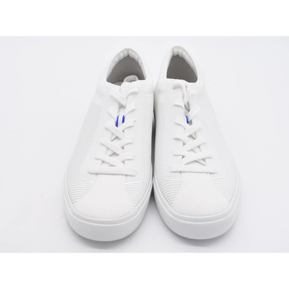 Rothy's Lace Up Sneakers Womens 9 White Recycled Knit Low Top Casual Shoes - Picture 6 of 11